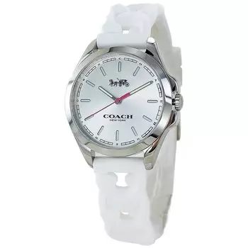 Watch White Silicone Rubber 14503782 [Coach] Women s [Item]