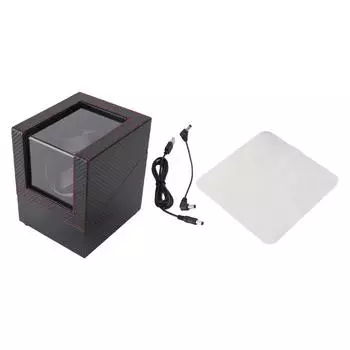 Watch Winder 3 Adjustable Modes USB DC Power Cord Dual Automatic Watch Winder Box With Quiet Motor