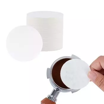 watchget 55 мм бумажный фильтр для эспрессо - 500 листов одноразовой неотбеленной кофейной фильтровальной бумаги для кофейной упаковки Фильтр-сетка для портафильтра 58 мм