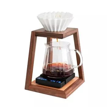 watchget coffee dripper stand wooden coffee dripper holder coffee drip hand drip coffee coffee supplies