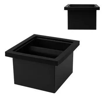 watchget Espresso Knock Box Bottomless Coffee Knock Box Stainless Steel Knock Box Coffee Ground Knock Box Coffee Dregs Storage Coffee Trash Embedded