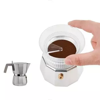 watchget Moka Pot Дозирующая воронка 54 мм для кофеварки эспрессо, инструмент для распределения, сделано в Италии Moka Express 3 чашки, прозрачная