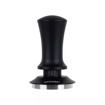 watchget Tamper Espresso Maker Coffee Tamper Landfill Pressure Calibrated Tamper Constant Pressure Spring Flat Base Espresso Machine Coffee