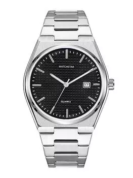 Watchstar функция даты черный циферблат профессиональные часы для мужчин Frere чёрный