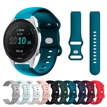 Ремешок для часов Forerunner 255S, ремешок для бега, быстросъемная застежка-бабочка, браслет для Garmin Venu2S 3S Actuve S, 18 мм For Forerunner 255S белый