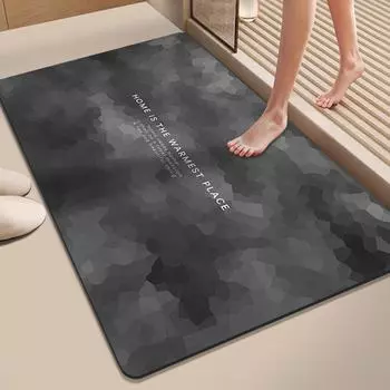 Водопоглощающий и быстросохнущий коврик для пола в ванной комнате с диатомовой грязью, противоскользящий износостойкий коврик для ног, специальный коврик для контроля за входом в туалет 40*60CM