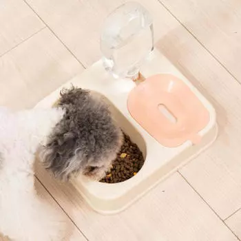 Миски для воды и еды, миски для кошек с дозатором, принадлежности для кормления и поения домашних животных фиолетовый