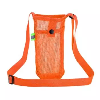 Water Bottle Carrier Bag with Adjustable Shoulder Strap Universal Bottle Sling R D