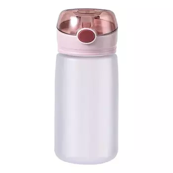 Water Bottle Good Sealing Hanging Strap Prevent Leakage Water Cup with Straw 520ml Capacity