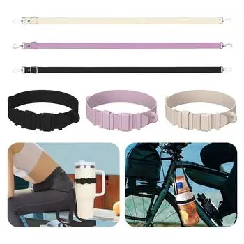 Water Bottle Handle Hands Free Silicone Water Bottle Sling Adjustable Water Bottle Lanyard with Strap Non Slip Water Bottle