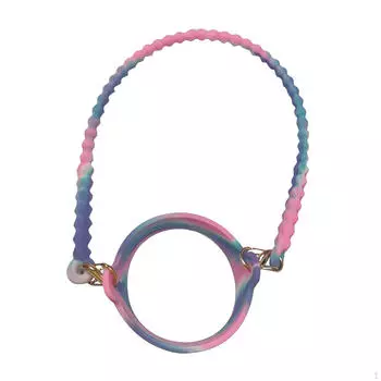 Water Bottle Handle Holder with Strap, Elastic Portable Carrier for Riding, Hiking, Blue Pink