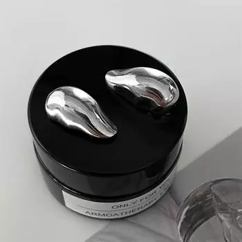 Water drop shaped bag earlobe design niche personalized stud earrings women ins ear jewelry 925 silver needle earrings fashion 925 silver needles