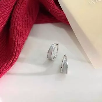 Water Drop-shaped Red and White Glue Ear Buckle New Year Spring and Summer Earrings for Women To Give Their Girlfriends Gifts