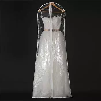 Water Dust Proof Cover PVC For Ceremonial Dress Hanging Organizers Transparent Women Robe Wedding Dress Clothes Storage Bag 2025