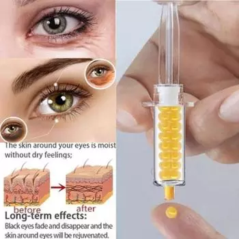 Water Light Needle Eye Cream Увлажняющий крем для кожи вокруг глаз для удаления мешков под глазами Dark Circle Fat Granule Collagen Eye Cream 10g