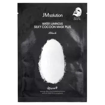 Water Luminous Silky Cocoon Beauty Mask Plus, Black, 1 Sheet, 35Ml(1.18Oz)