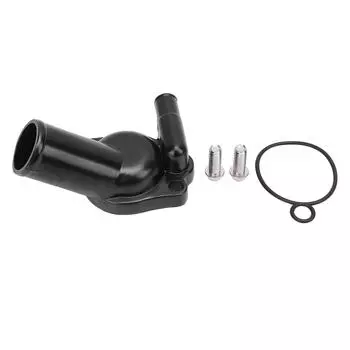Water Neck Thermostat Housing 9338762129280 Aluminum Black Stylish Look for 253 304 308 V8 Single Ou