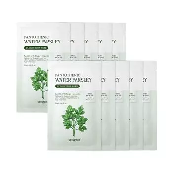 [Маска-пленка с водой и петрушкой] SKINFOOD Пантотеновая маска с водой и петрушкой 10 шт.