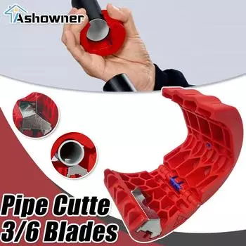 Резак для водопроводных труб Пластиковые лезвия для пластиковых труб 20-50 мм Резак для кабеля Бытовые инструменты для резки кабеля из ПВХ/ПУ/ПП/ПЭ 3 Blades
