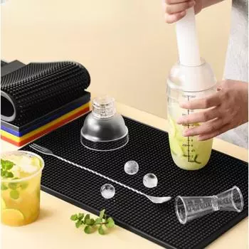 Water Proof Anti-skid Silicone Mat Rubber Beer Bar Service Spill Mat Coffee Barista Pad Glass Coaster Place Placemat G