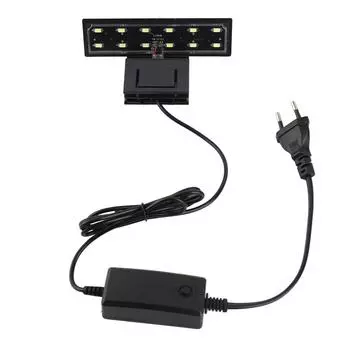 Water Proof Clip On Lamp Slim LED Aquarium Light Plants Grow Lighting