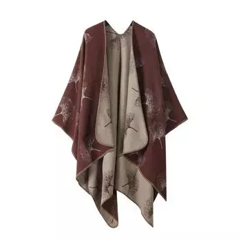 Water Township Cultural Tourism Shawl Knitted Scarf Split Oil Painting Cloak Cloak Outside 160-135cm