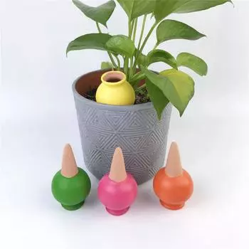 Water Watering Device Red Pottery Water Saving Easy To Use Durable Even Effluent Irrigation Supplies Automatic Irrigator