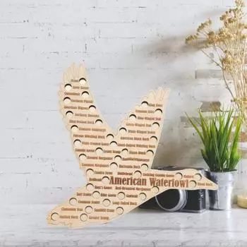 Waterfowl Duck Hunting Sign Wooden Duck Species Display Plaque Duck Hunter Gift