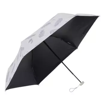 Waterfront Folding Umbrella Parasol Umbulatio Neo Mini UV Block Botanical Steel Gray 51cm New Style Mini UV Protection Neo Size 99.9% Women s