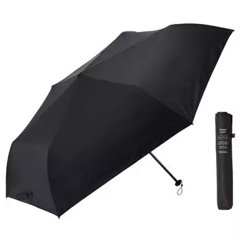 Waterfront Folding Umbrella Rain Umbrella LESS IS MORE Series Light Black 60cm Super high spec umbrella with overwhelming thinness and lightness Ultra чёрный