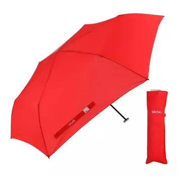 Waterfront Folding Umbrella Rain Umbrella Smart Flat Red 50cm Lightweight Ultra Thin Unisex U350-0397RD1-BF красный