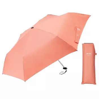 Waterfront Folding Umbrella Umbrella CiRiC Series Terracotta 55cm Original fabric made from sustainable materials Lightweight 145g Super water