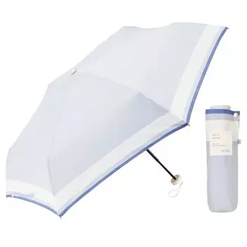 Waterfront Folding Umbrella Umbulatio Series Mini Feminine Border Light Blue 51cm Easy to Carry New Mini Size Wind Resistance Water Repellent Level 4