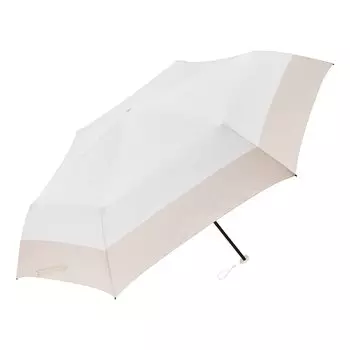 Waterfront Folding Umbulatio Handy Roof Bicolor Latte 60cm x 106cm Ultra Umbrella, Beige, Diameter, Water-Repellent, Lightweight, Women s,