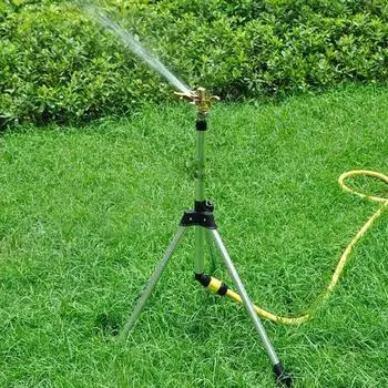 Watering Tripod Impact Sprinkler Telescopic Tripod Sprinkler Irrigation Kit 360 Degree Rotate Garden Plant Flower Watering