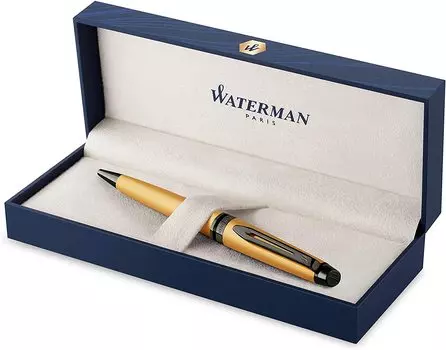 Waterman Ballpoint Pen Expert Metallic Gold RT Fine Point Gift Box Genuine Imported Product 2119291Z Oil-based
