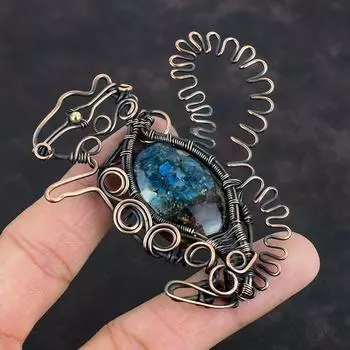 Watermelon Tourmaline Pendant Copper Wire Wrapped Gemstone Pendant Rabbit Jewelry Handmade Pendant Very Pretty Copper Jewelry Gifts For Wife