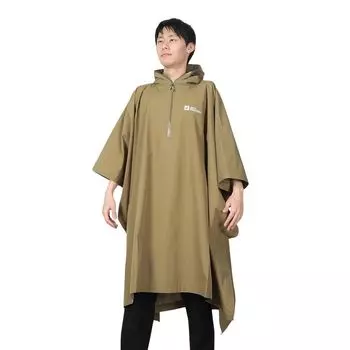 Waterproof and Breathable Poncho 5033751 JP TARP XFM PONCHO High Performance Rain Gear olive ONESIZE [Jack Wolfskin] Men s (TEXAPORE CORE Windproof)