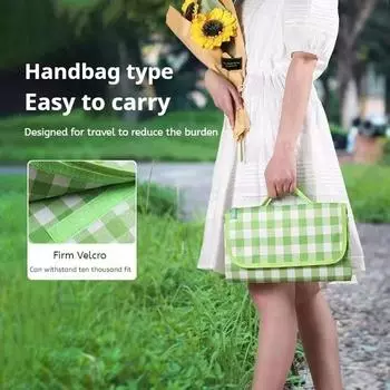 Waterproof Beach Mat, Foldable Camping Mat, Thicken Tent, Picnic Blanket, Moisture-Proof, Sand Cloth 2x2m белый