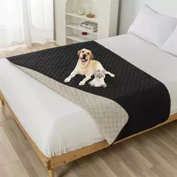 Waterproof Bedspread Pads Washable Non-Slip Bed King Size Bed Sheet Covers Kids Pet Dog Cat Urine Pad Bed Mattress Protector Mat 100x127CM M