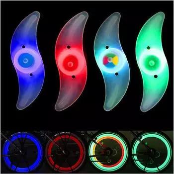 Waterproof Bicycle Wheel Spoke Light - 3 Modes for Safety and Visibility - Easy Installation - Ideal for Mountain and Road Bikes красный