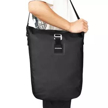 Waterproof Bike Rear Rack Bag 20L Bike Side Storage Bag Laptop Pannier Bag Bicycle Trunk Rear Seat Carrier Pack Shoulder Bag чёрный