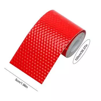 Waterproof Car Reflective Tape Safety Car Reflective Strip Stickers Road Warning Protective Tape Strip For DIY Bicycle Decor белый