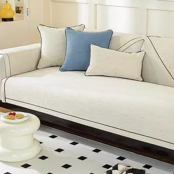 Waterproof Chenille Simple Sofa Cushion, Four-season Universal Sofa Non-slip Cushion, High-end Sofa Towel 70*70cm