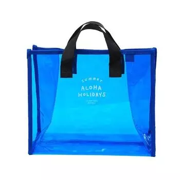 Waterproof Clear Beach Bag PVC Transparent Makeup Handbag Fashion Swimming Storage Bag Swimming