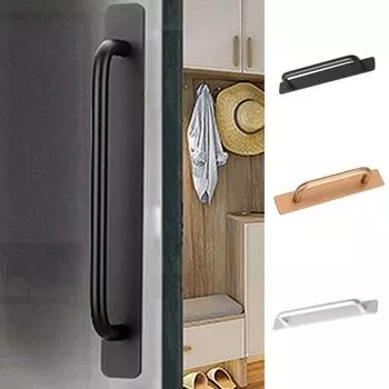 Waterproof Closet Knob Practical Window Handle Small Punch-free Door Handle Cupboards 148mm серебряный