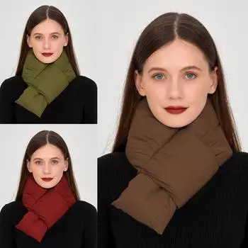 Waterproof Cloud Silk Cotton Snood Outdoor Winter Thermal Warm Hiking Skiing Scarves Windproof Neck Warmer белый