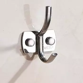 Waterproof Coat and hat hook solid Wall hook DIY Stainless Steel Hook Door style 3