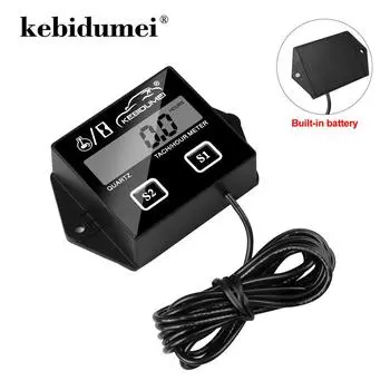Waterproof Digital Engine Tach Hour Meter Tachometer Gauge Engine RPM LCD Display Motorcycle Motor Stroke Engine Car Boat