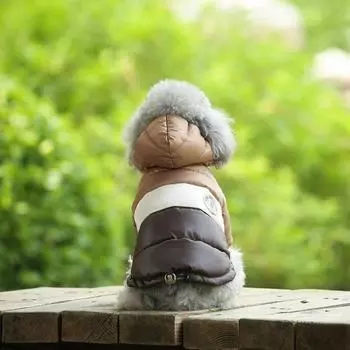 Waterproof Dog Jacket Winter Pet Down Cotton Vest Luxury Dog Clothes Chihuahua French Bulldog Dog Coat Puppy Warm Dog Costume XS